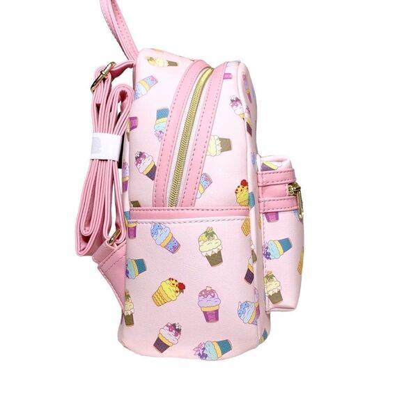 NWT Disney Loungefly Ice Cream Mini Backpack with Bag Charm